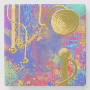 Kunst op tafel onderzetters