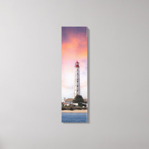 Kunst op vuurtoren van Cabo de Santa Maria Canvas Afdruk