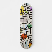 Kunst op wielen: rijke haven - Paul Klee Persoonlijk Skateboard (Voorkant)