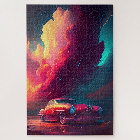 Kunst op wieltjes - Digitaal autoportret Legpuzzel (Verticaal)