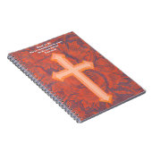  kunst Oranje Cross Faith Prayer Journal Notitieboek (Rechterzijde)