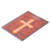  kunst Oranje Cross Faith Prayer Journal Notitieboek (Linkerzijde)