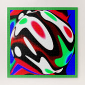 Kunst over de opwarming van de hete planeet legpuzzel (Horizontaal)