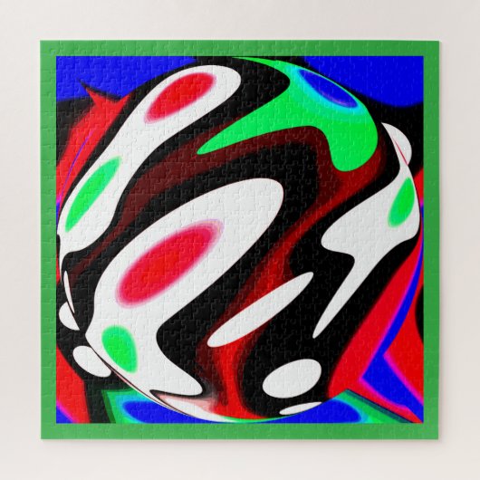 Kunst over de opwarming van de hete planeet legpuzzel (Verticaal)