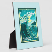  Kunst over een Stormy Zee met Citaat Fotoplaat (Zijkant)