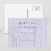 Kunst over legant Weddenschap Passen getrouwd Lave Aankondigingskaart (Voorkant / Achterkant)