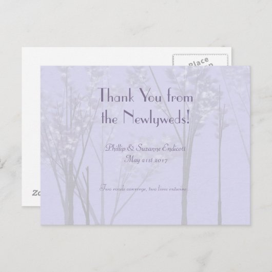 Kunst over legant Weddenschap Passen getrouwd Lave Aankondigingskaart (Voorkant / Achterkant)