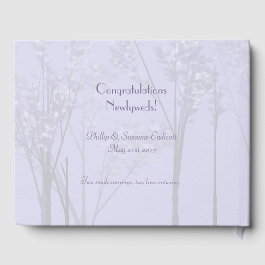 Kunst over legant Weddenschap Passen getrouwd Lave Gastenboek (Achterkant)