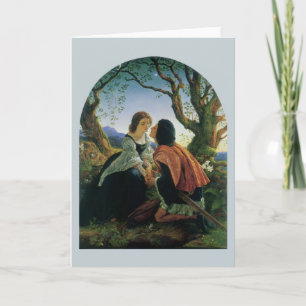  kunst, overs in Dusk, Sir Joseph Noel Paton Feestdagen Kaart