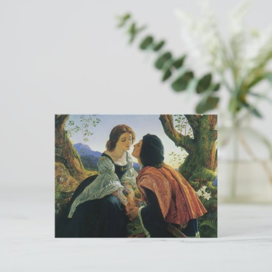 kunst, overs in Dusk, Sir Joseph Noel Paton Feestdagenkaart (Staand voorkant)