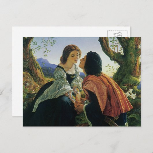  kunst, overs in Dusk, Sir Joseph Noel Paton Feestdagenkaart (Voorkant / Achterkant)