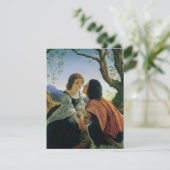  kunst, overs in Dusk, Sir Joseph Noel Paton Feestdagenkaart (Staand voorkant)