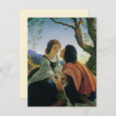  kunst, overs in Dusk, Sir Joseph Noel Paton Feestdagenkaart (Voorkant / Achterkant)