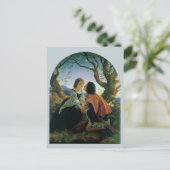 kunst, overs in Dusk, Sir Joseph Noel Paton Feestdagenkaart (Staand voorkant)