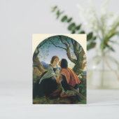  kunst, overs in Dusk, Sir Joseph Noel Paton Feestdagenkaart (Staand voorkant)