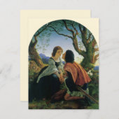  kunst, overs in Dusk, Sir Joseph Noel Paton Feestdagenkaart (Voorkant / Achterkant)