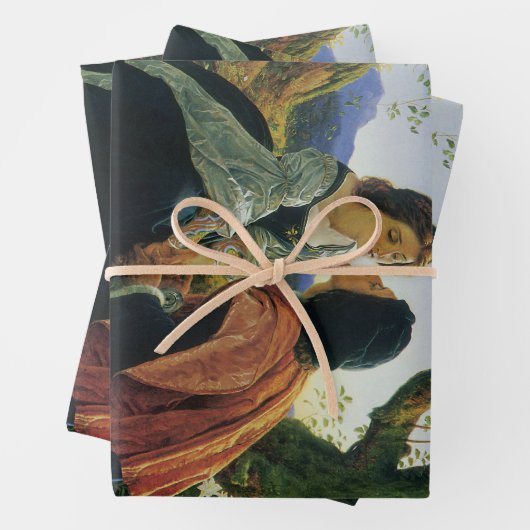 kunst, overs in Dusk, Sir Joseph Noel Paton Inpakpapier Vel (In situ)