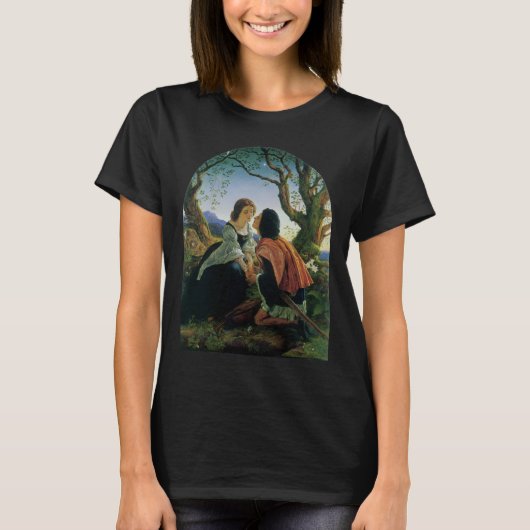  kunst, overs in Dusk, Sir Joseph Noel Paton T-shirt (Voorkant)