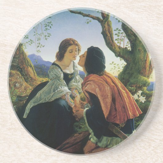 kunst, overs in Dusk, Sir Joseph Noel Paton Zandsteen Onderzetter (Voorkant)