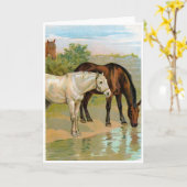 kunst - Paarden bij de Pond, Kaart (Gele Bloem)
