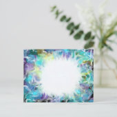 Kunst Paarse Blauwe Ster 7 okt. 17 HC Briefkaart (Staand voorkant)