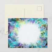 Kunst Paarse Blauwe Ster 7 okt. 17 HC Briefkaart (Voorkant / Achterkant)