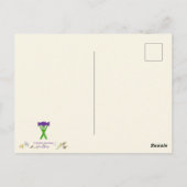 Kunst Paarse Blauwe Ster 7 okt. 17 HC Briefkaart (Achterkant)