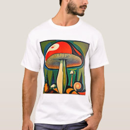Kunst paddenstoel picasso t-shirt