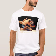 Kunst parodie T-shirt. Gemengde martiele kunst