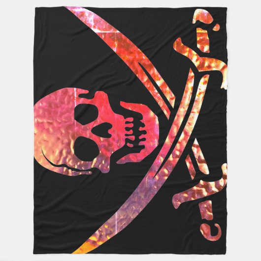 Kunst Pirate Design Fleece Deken (Voorkant)