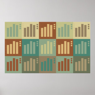 Kunst Pop statistieken Poster