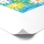 Kunst Poster: Baden en zomerbloemen, menton Poster (Hoek)