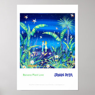 Kunst Poster: Banana Plant Love van John Dyer Poster