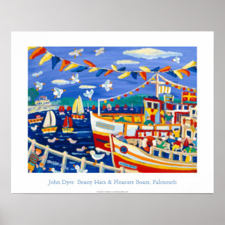 Kunst Poster: Beany Petten & Pleasure Boats, Falmo Poster