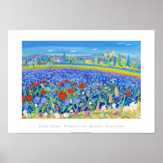 Kunst Poster: Bloemen voor honing, Provence. Caira Poster
