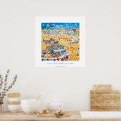 Kunst Poster: Boats en boomstammen, St. Ives, Corn Poster (Keuken)