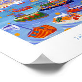 Kunst Poster: Boats in de haven, St Ives, Cornwall Poster (Hoek)