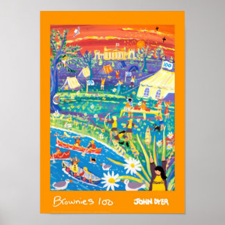 Kunst Poster: Brownies 100 jaar lang Fun! Poster