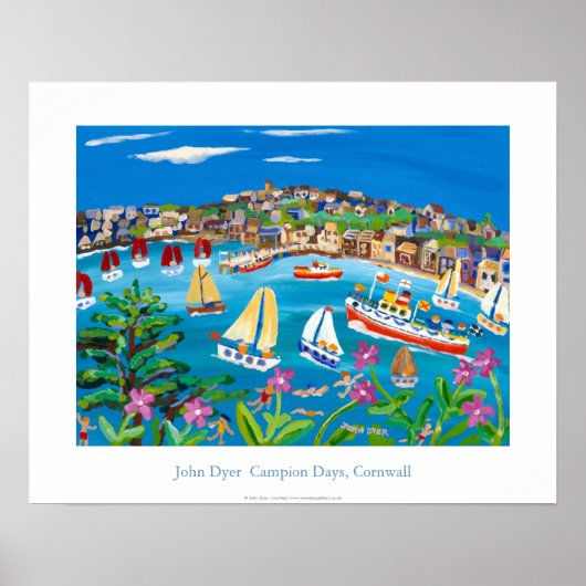 Kunst Poster: Campion Days, Cornwall door John Dye Poster (Voorkant)