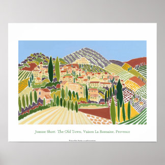 Kunst Poster: De oude stad, Vaison, Provence Poster