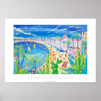 Kunst Poster: Het is heel mooi in Nice, Côte d'Azu Poster