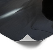 Kunst poster met silhouet van een danser (Hoek)