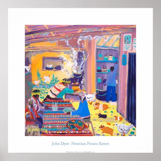 Kunst Poster: Peruaanse keuken. Aardappel Poster (Voorkant)