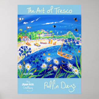 Kunst Poster: Puffin Days, de kunst van Tresco Poster