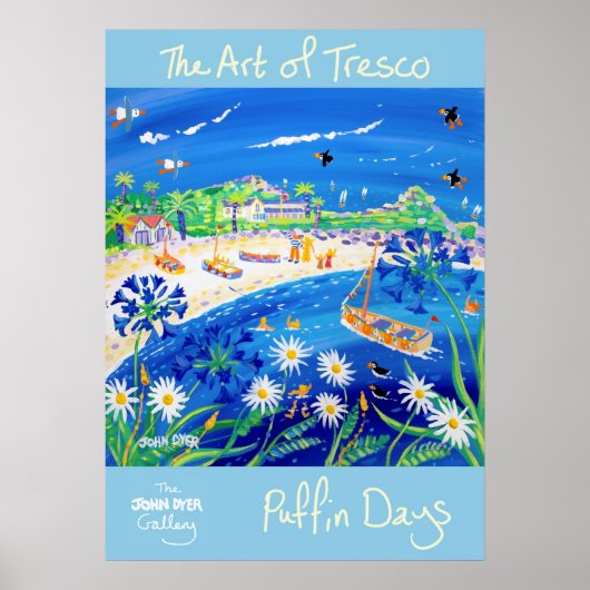 Kunst Poster: Puffin Days, de kunst van Tresco Poster (Voorkant)
