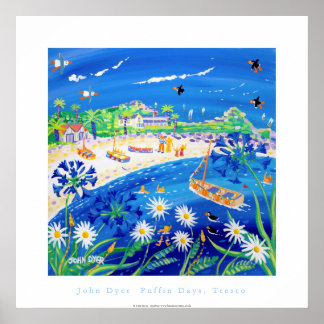 Kunst Poster: Puffin days, Tresco Poster
