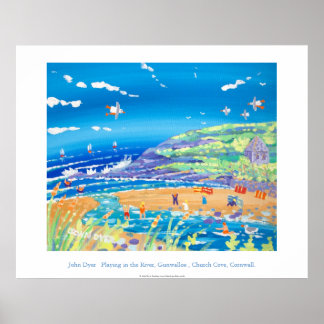 Kunst Poster: Spelen in de rivier, kerkduif Poster