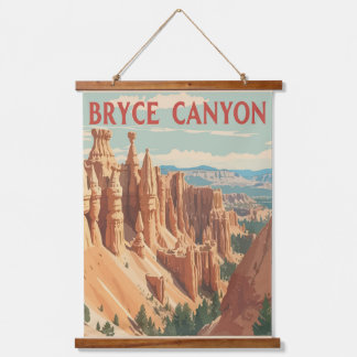 kunst poster van Bryce Canyon. Hangend Wandkleed