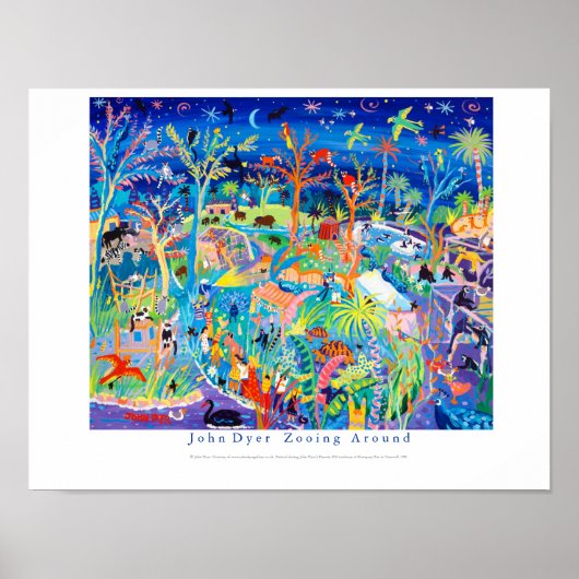 Kunst Poster: Zoomen rond. Nieuwsdierentuin. Darwi Poster (Voorkant)