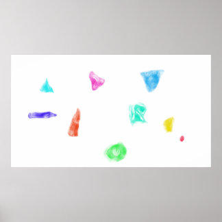Kunst Potpourri  Witte Achtergrond Minimalisme Poster